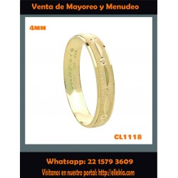 Argolla clásica 4 mm CL1118-41