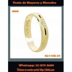 Argolla clásica 4 mm CL1108-41