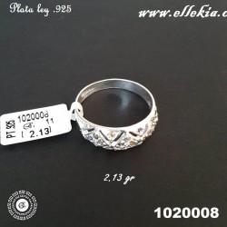 ANILLO PLATA LEY .925 1020008