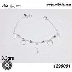 Pulsera para Dama Plata Ley...