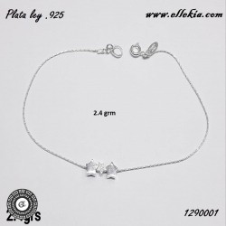 Tobillera en Plata Ley .925...