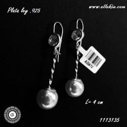 Aretes plata ley .925 1113135