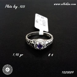 ANILLO DAMA PLATA LEY .925...