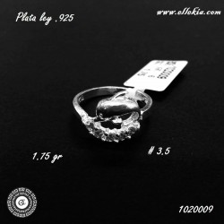 ANILLO DAMA PLATA LEY .925...