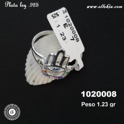 ANILLO DAMA PLATA LEY .925...