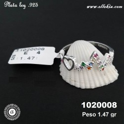 ANILLO DAMA PLATA LEY .925...