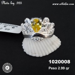 ANILLO DAMA PLATA LEY .925...