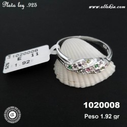 ANILLO DAMA PLATA LEY .925...