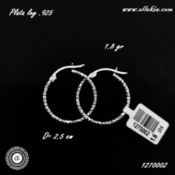 Arracadas de Plata Ley 925...