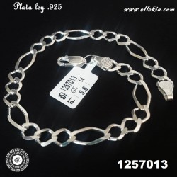 Pulsera Figaro 3x1 Plata...