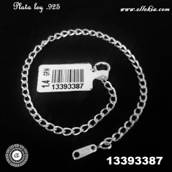 Pulsera Barbada Plata Ley...