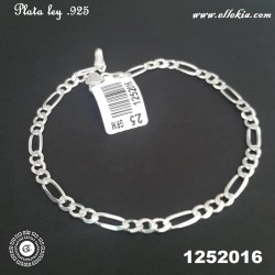 Pulsera Figaro 3x1 Plata...