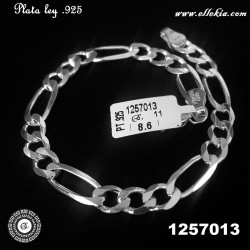 Pulsera Figaro 3x1 Plata...