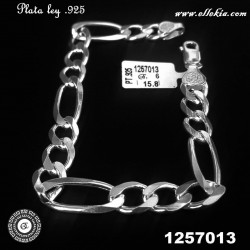 Pulsera Figaro 3x1 Plata...